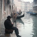 melancholic tunes drift over ancient italian waters