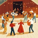 upbeat instrumental blending banjo and fiddle with joyful rhythm.