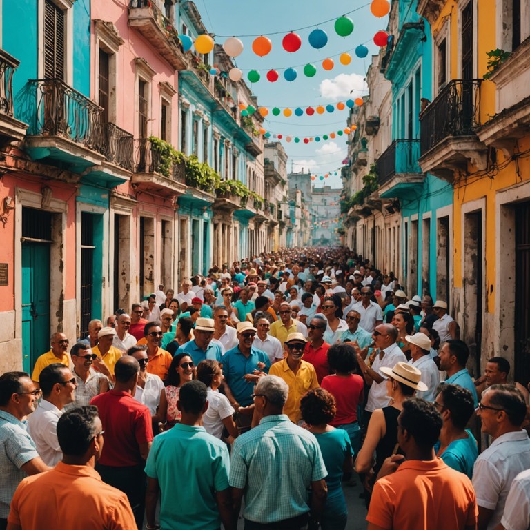 A vibrant sonorous journey through the musical streets of havana, featuring spirited beats and an irresistible call to dance. Congas lead the charge, fostering a connection between listeners and the historic cuban culture.