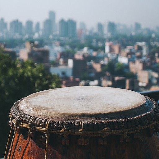 A powerful instrumental that fuses raw punjabi bangra drumming with gritty urban beats, creating an energetic soundscape that embodies the spirit of city streets.