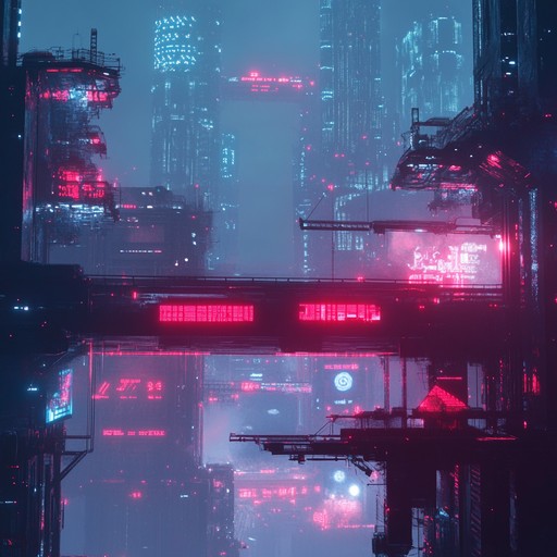 This instrumental track features a blend of pulsating beats and eerie atmospheric synths, creating a dark and captivating future bass experience that evokes a futuristic dystopian cityscape at night. With deep basslines, haunting melodies, and intricate soundscapes, the composition takes listeners on a mysterious and thrilling journey through shadowy neon lit streets.