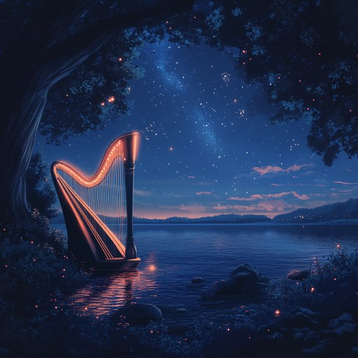 An instrumental piece that merges tender electronic synth melodies with delicate harp motifs, inspired by the tranquility of mediterranean nights and the warmth of celtic lullabies. Gentle beats and soft ambient textures create a soothing soundscape that evokes feelings of peace, nostalgia, and intimate reflection.