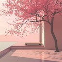 peaceful instrumental jpop evoking serene cherry blossom vibes