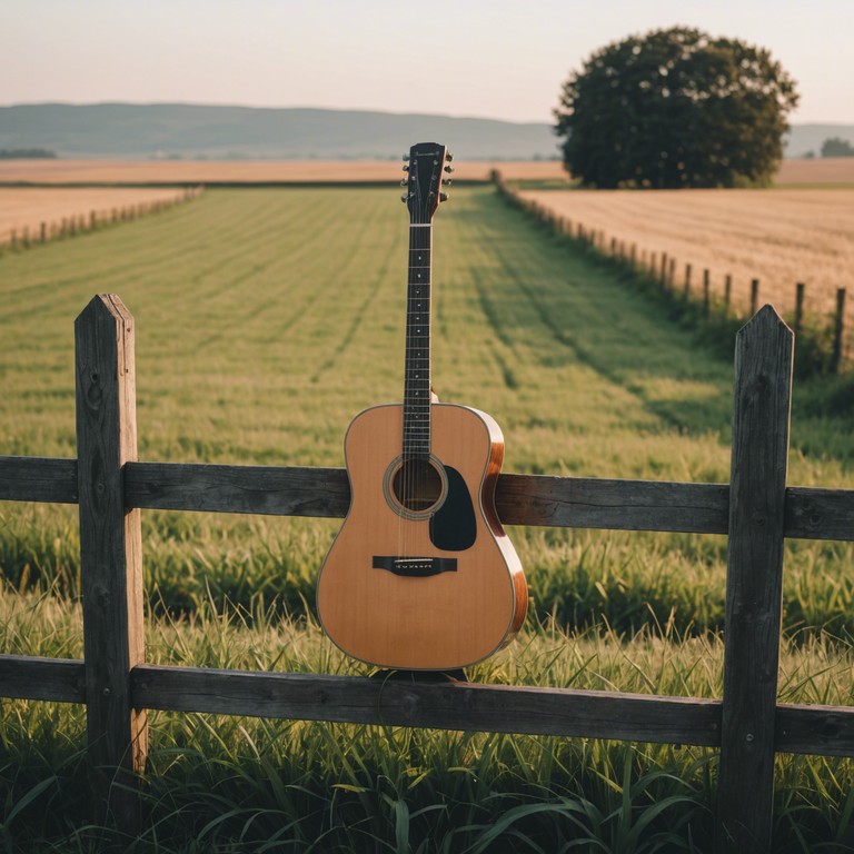 Rediscover the profound simplicity of american folk music as this track explores the comforting echoes of a plucked acoustic guitar, embodying the spirit of an idealized pastoral america.