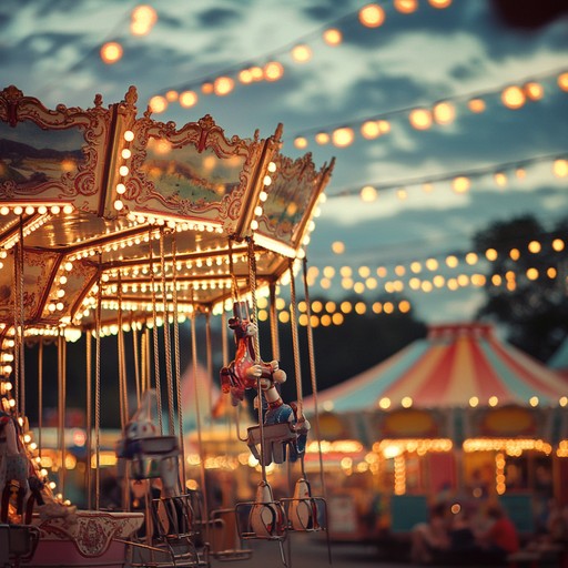 This track captures the essence of a joyful carnival night, filled with swinging melodies and clarinet solos that evoke a sense of vintage charm. The playful and whimsical tone is perfect for lifting spirits and adding a touch of lively nostalgia to any scene.