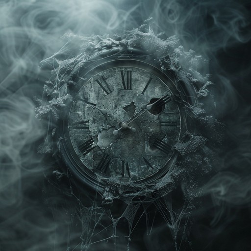 This track conjures an eerie atmosphere with intricate layers of sound unfolding like the gears of an ancient clock. Featuring complex rhythms and dark harmonics, it blends mechanical precision with ghostly whispers, creating an unnerving, time bending journey.