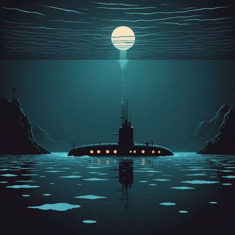 This instrumental track evokes the tense atmosphere aboard a secretive russian submarine navigating through treacherous waters. The music is punctuated by deep, echoing sounds that mimic the underwater acoustics, creating a sensation of isolation and suspense.