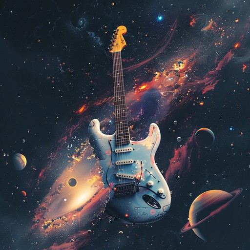 Embark on a powerful instrumental adventure featuring complex guitar solos and mesmerizing synth melodies, inspired by the boundless beauty and mystery of the universe.