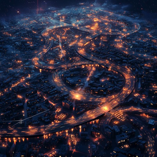 This alternative version taps into the essence of racing through a vividly illuminated cityscape at night, with even more focus on enhancing gaming experiences through an evocative, rhythmic soundscape.