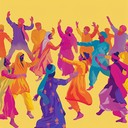 vibrant punjabi dance rhythms with joyful, energetic beats.
