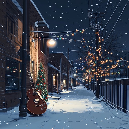 An instrumental track that fuses traditional holiday melodies with gritty urban sounds, incorporating raw beats and industrial elements to create a unique festive atmosphere reflecting the harsh beauty of city life during the holidays.