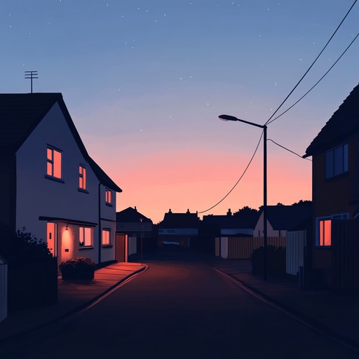 A serene instrumental garage piece that evokes a calm dusk ambiance, blending smooth guitar riffs with gentle rhythmic patterns, creating a reflective and soothing environment. Perfect for unwinding and introspection during evening moments.