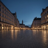 melodic exploration of urban evening tranquility