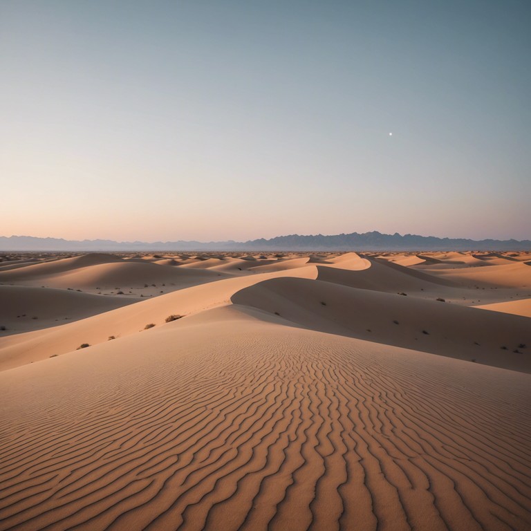 Imagine the serenity of vast desert landscapes intertwined with the smooth groove of deep house music. Each beat mimics the gentle shifting sands, crafting a calming yet energizing atmosphere. This soundtrack is perfect for relaxing days or as a backdrop to meditative practices.