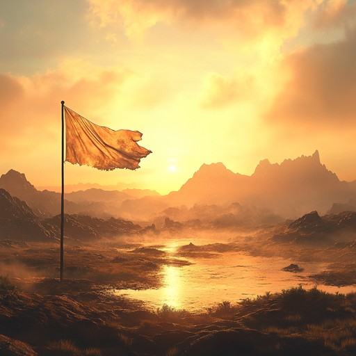 This peaceful instrumental honors patriotism through harmonious melodies and tranquil rhythms, perfect for moments of reflection and pride. Featuring a blend of acoustic guitar and orchestral strings, it evokes imagery of serene landscapes and a united nation. The composition gradually builds up, delivering a gentle crescendo that stirs heartfelt emotions while maintaining a soothing atmosphere.