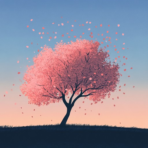 A vivid, cheerful instrumental piece bringing the visual joy of a sunrise over cherry blossoms. It features a bright, animated melody carried by soaring synths and delicate koto plucks, designed to evoke feelings of hope and new beginnings, perfect for a vibrant anime scene. The harmonies blend seamlessly, creating an atmosphere of optimism and adventure.