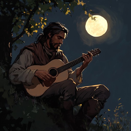 This enchanting instrumental piece features the timeless sound of the troubadour, performed with a sultry and passionate style. The acoustic guitar takes center stage, crafting an intimate narrative with every strum and pluck. Perfect for moments of romance, this piece will transport listeners to a bygone era of courtly love and moonlit serenades.