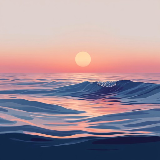 A tranquil instrumental piece featuring soothing acoustic guitar melodies that evoke the gentle rhythms of ocean waves at dusk, creating a calming and reflective atmosphere.