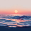 peaceful melodies inspired by gentle ocean waves at dusk