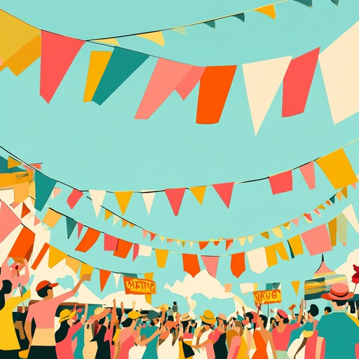 This jingle showcases a sunny, carnival vibe through bright melodies and lively rhythms. Celebratory and festive, it's ideal for uplifting commercials, intros, or any media desiring a summer carnival atmosphere