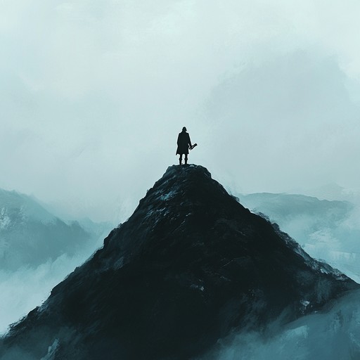 An instrumental folk piece featuring a haunting melody that captures the essence of ancient mountain landscapes enveloped in mist. The music evokes images of solitary travelers and forgotten tales whispered across the hills.