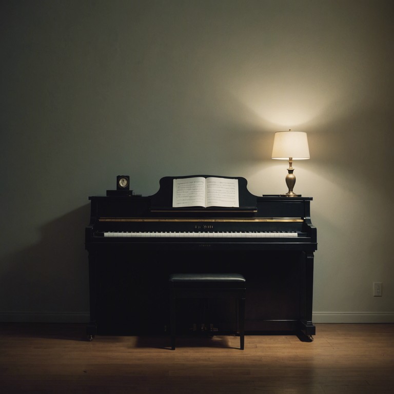 A piano driven echo of still, quiet moments spent in contemplation. The track builds on layered harmonies that reflect the complexity of solitary thoughts, knitting a rich tapestry of sound that fills the spirit with a somber peace.