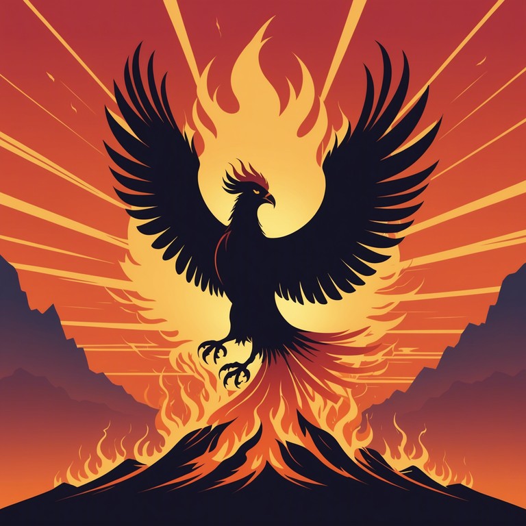 This instrumental track embodies the spirit of resilience and perseverance, using powerful guitar riffs and energetic drum patterns to inspire listeners to overcome challenges. Uplifting melodies and a dynamic progression aim to evoke the feeling of rising from ashes, much like a phoenix reborn from its trials.