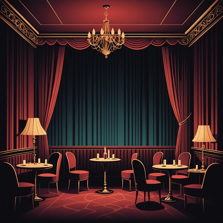 This composition features deep, resonant tones that mimic the eerie yet enticing atmosphere of a dimly lit cabaret club. The music slowly builds a sense of enigmatic charm intertwined with melancholy, perfect for a reflective, late night listen.