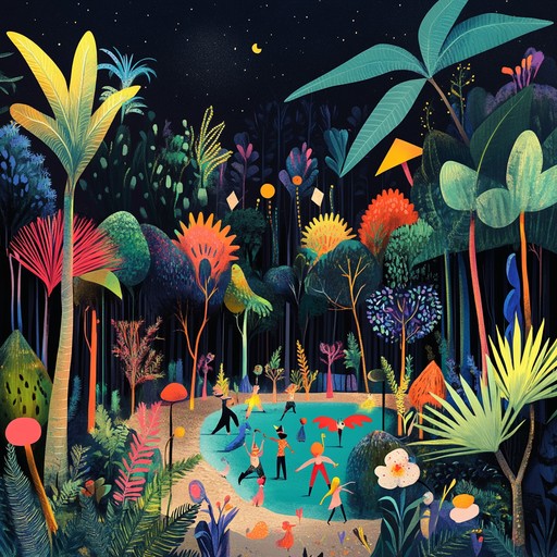 Imagine a lively dance through an enchanted forest, filled with whimsical creatures and magical melodies. This orchestral piece evokes a sense of playful wonder and childlike curiosity, using a rich palette of instruments to paint a vibrant, fantastical landscape.