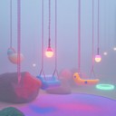 enigmatic toy sounds create a whimsical, otherworldly atmosphere