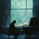 haunting piano melody in finnish pop tradition, dark undertones