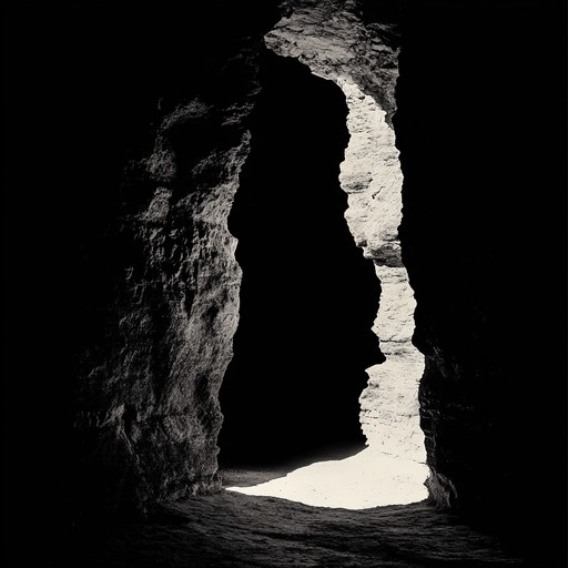 An unsettling track that explores the depths of a shadowed, desolate abyss, filled with dissonant drones, eerie echoes, and subsonic rumbles. The oppressive atmosphere evokes an impending sense of dread and isolation. Imagine creeping through ancient catacombs where unseen horrors lurk in every corner.