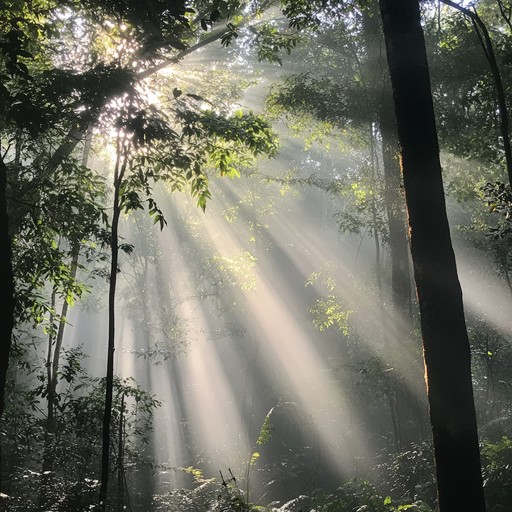 This composition paints an auditory picture of standing beneath the verdant canopies of ancient trees, enveloped by the gentle echoes of distant animal calls and the soothing melody of the flute, compelling the listener to a state of calm introspection.