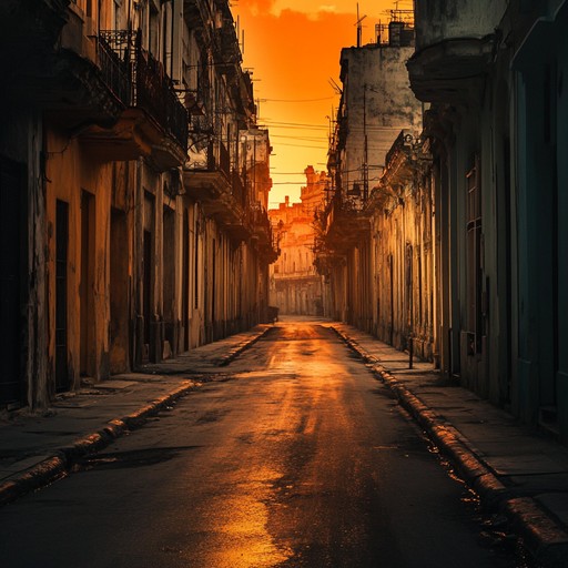 An evocative instrumental blending traditional afro cuban rhythms with a melancholic undertone. This acoustic guitar led composition paints a picture of a lonely havana evening. The streets are quiet, the sun sets in a brilliant orange hue, and the air is filled with a sense of longing and reflection.