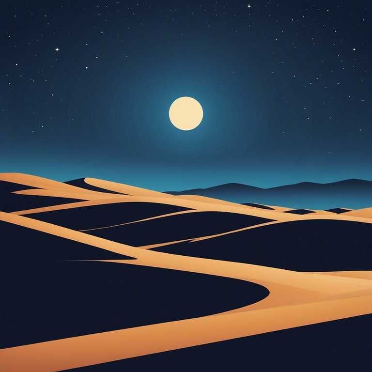 An evocative musical piece that brings to life the haunting beauty of the desert at night, guided by the resonant strings of the oud, this soundscape is a tribute to the timeless allure of the arabian nights.