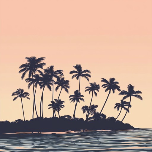 Subtle guitar melodies combined with exotic sound elements evoke a calming, serene nighttime island atmosphere. It's a soft rock piece perfect for unwinding and carried away by gentle ocean whispers.