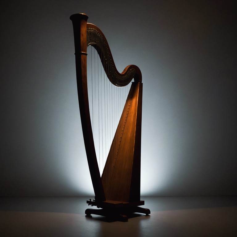 Crafted to transport the listener to a place of peace and introspection, this track utilizes the ethereal tones of the harp, intertwined with ambient soundscapes, to create a tranquil auditory experience that echoes silence in its most beautiful form