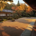 evening hues accentuate kyoto's autumnal serenity