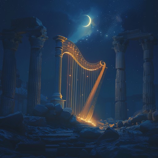 An enchanting instrumental piece inspired by timeless lore, using haunting harp sounds to evoke an ethereal, otherworldly atmosphere. Listeners are transported through mystical lands and ancient tales with every note.