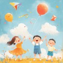 an ecstatic instrumental nursery rhyme bursting with joy and laughter.