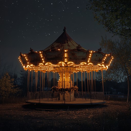 Step into the dark side of a carnival, where every sound feels like a sinister whisper in the night. This instrumental focuses on creating a chilling atmosphere with an eerie calliope and ghostly sound effects, making listeners feel as though they are wandering through a haunted fairground.