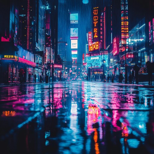 This piece uses nostalgic synth sounds intertwined with modern beats, creating a reflective atmosphere perfect for driving through neon lit cityscapes at night. It evokes a mix of nostalgia, introspection, and melancholy, taking the listener on a contemplative journey.