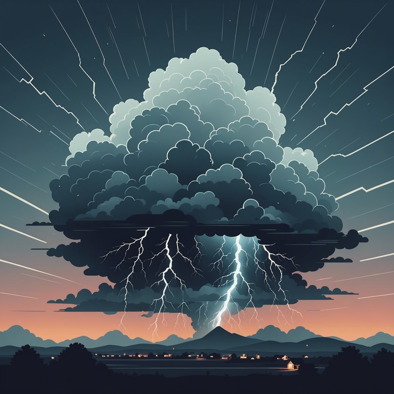 Imagine an auditory storm where each beat mimics the chaotic, unpredictable nature of a tempest, weaving through eclectic sounds with precision and high energy.