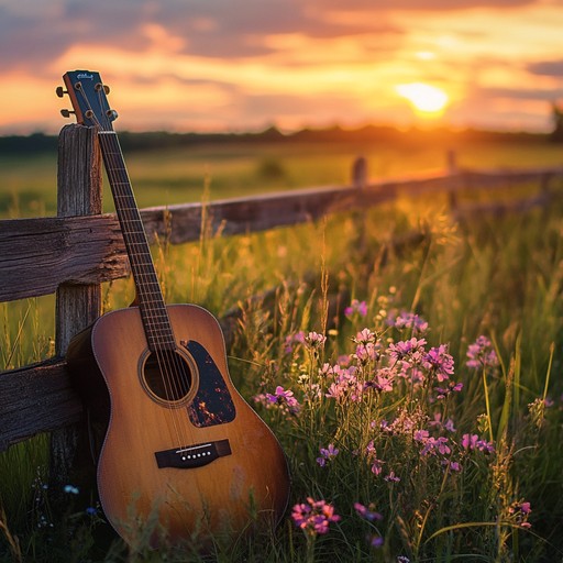 A tender instrumental piece featuring gentle strumming and heartfelt melodies, evoking the warmth of nostalgic summer evenings. The soft, soulful guitar guides the track, blending folk and rock elements to create an emotional and serene soundscape.