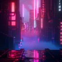 creepy futuristic beats with eerie glowing synth atmospheres