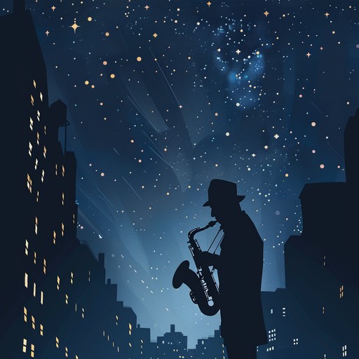 A mesmerizing fusion of rich jazz harmonies and soulful rhythms, evoking the magic of a starlit cityscape. The track gracefully balances between improvisation and structured motifs, inviting listeners on an emotional night time journey through urban landscapes.