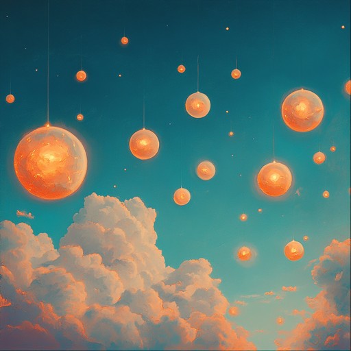 A captivating instrumental piece blending playful melodies with ethereal wave textures, creating a dreamy and light hearted atmosphere. The music incorporates whimsical sounds and airy synths to transport listeners to a celestial playground.