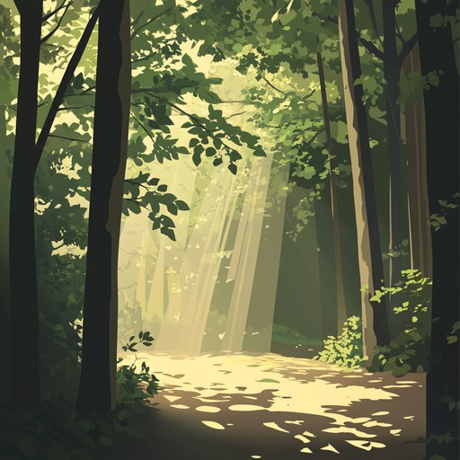 An ethereal symphony that carries listeners into a tranquil, verdant forest, where gentle whispers of the wind and the delicate rustling of leaves create a peaceful escape. The soothing cadence of strings merges seamlessly with the rich, resonant tones of the piano, painting a cinematic experience of nature's serenity.