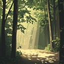 calming orchestral soundscape invoking serene woodland imagery.