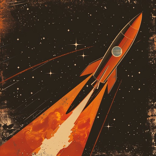 Experience a short yet exhilarating instrumental jingle transporting you to the incredible era of space exploration dreams. A vintage rocket countdown, followed by a triumphant burst of bold instrumental energy, will evoke nostalgia and excitement upon liftoff. Perfect for capturing attention instantly!